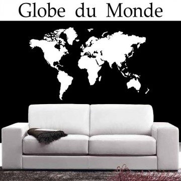 Sticker Carte du Monde