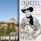 Stickers Cowboy 