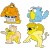 Stickers Animaux par 4 sa2