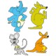 Stickers Animaux par 4 sa5
