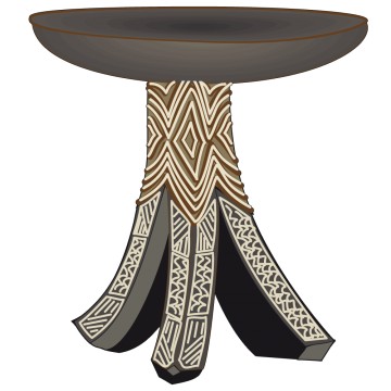 Stickers Table Africaine