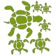 stickers Tortues par planche