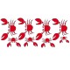 stickers Crabes par planche