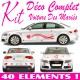 Stickers Mariage Voiture (Kit COMPLET 40 Pcs)