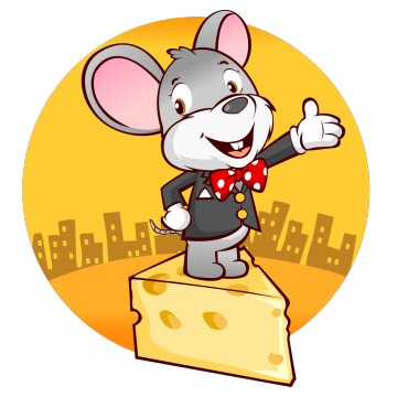 sticker souris Mikou