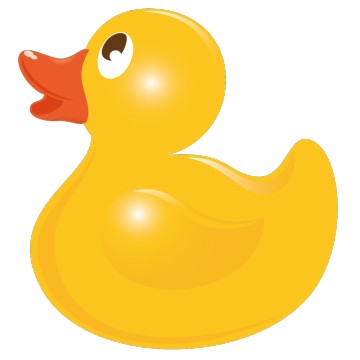 stickers Canard Jaune