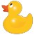 stickers Canard Jaune