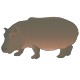 stickers Hippopotame 1