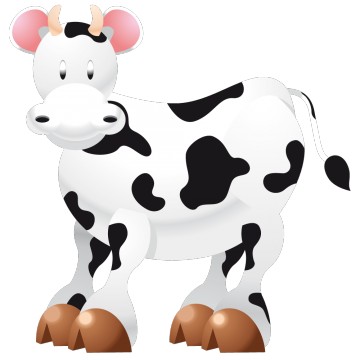 stickers Autocollant Vache 
