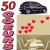 Stickers Mariage 50 Coeurs Pleins