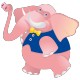 stickers Éléphant Rigolo 