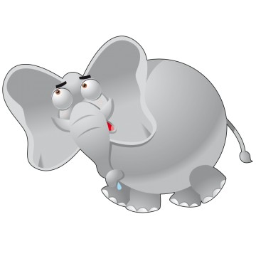 stickers Éléphant Rigolo 