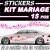 Sticker Mariage Voiture kit (15 Pcs)