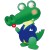 Stickers Crocodile romantique