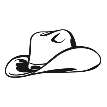 Stickers Chapeau de Cowboy 