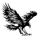 Stickers Aigle Flamme 