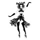 Stickers Jeune Femme Cabaret