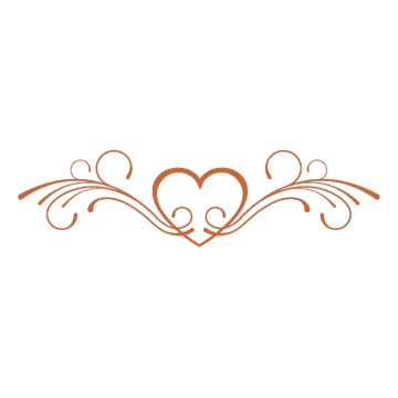 Stickers Mariage Coeur Floral 4