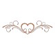 Stickers Mariage Coeur Floral 4
