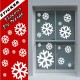stickers Flocons de Neige de Noël en planche 1