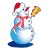 Stickers Bonhomme de Neige 