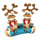 Deux rennes de Noël
