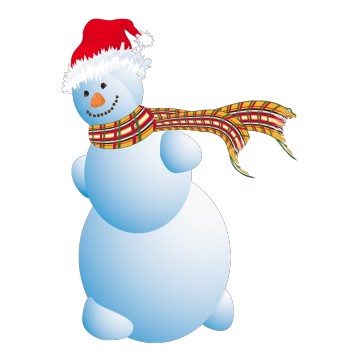 Stickers Bonhomme de neige 6