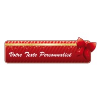 Autocollant de Noël personnalisable