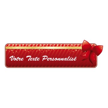 Stickers Autocollant de Noël personnalisé