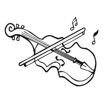 stickers Violon