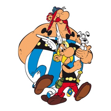 Stickers Asterix et Obelix mais aussi Idefix