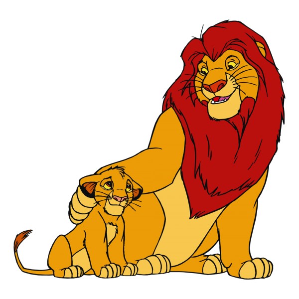 Stickers autocollants enfant a bord Le roi lion