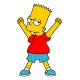 stickers Bart Simpson