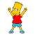 stickers Bart Simpson