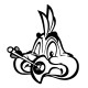 Stickers Oiseau Rigolo