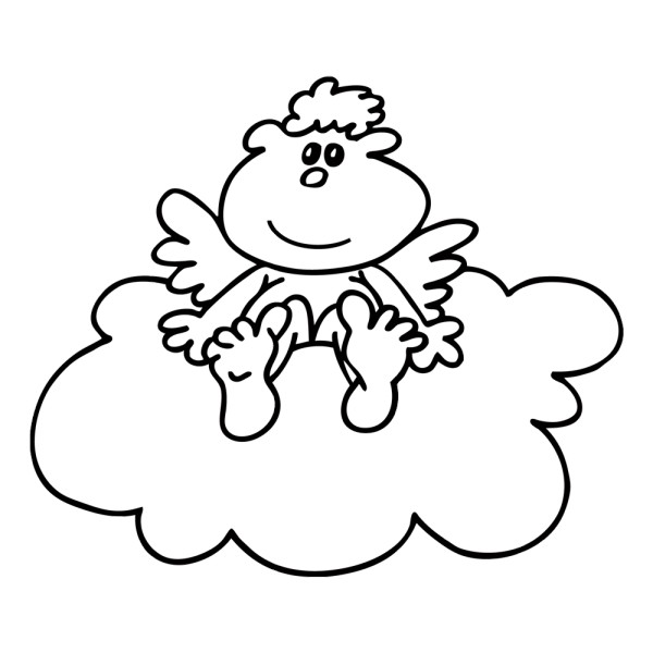 Sticker Bebe Sur Son Petit Nuage France Stickers