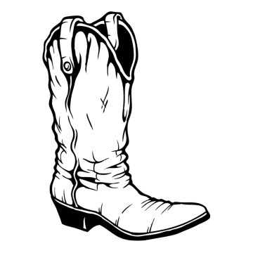 Sticker Botte de Cowboy 2