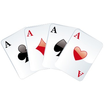 Stickers Poker Carré dAs 