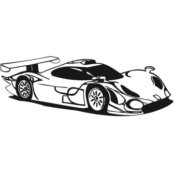 Sticker Voiture de Sport 7