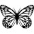 Stickers Papillon 