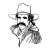 stickers Cowboy 3