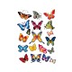 Planche de 19 Papillons