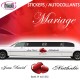 Deco Voiture Mariage Stikers Autocollants (avec Coeur Autocollant au choix)