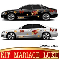 Stickers Autocollants Kit Voiture Mariage Luxe Version. Light