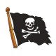 stickers Drapeau de Pirate 1