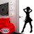 Stickers Lady dance Music 2