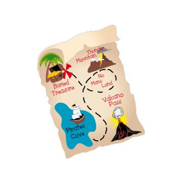 Sticker Pirate et Carte