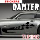 Stickers Autocollant Tuning Damier vendu par 2