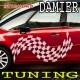 Stickers Tuning Damier std14 vendu par 2