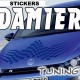 Stickers Autocollant Tuning Damier